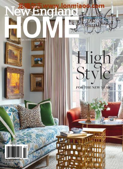 VIP免费 [美国版]New England Home 豪宅装饰杂志PDF电子版 2021年1-2月刊